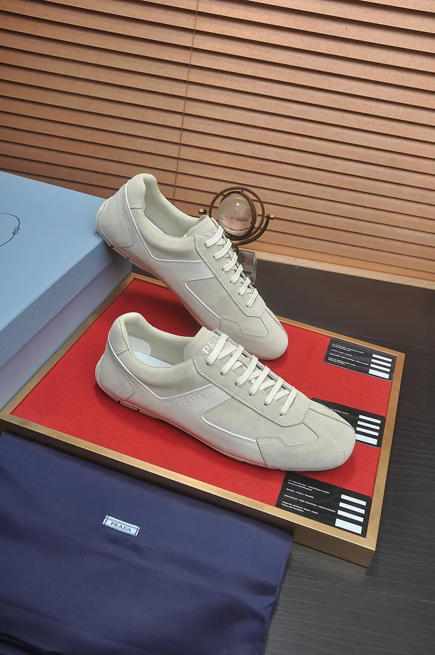 Men's shoes 💰560💶【PRADA】Couple's casual shoes, originally developed 1:1, made of high-mercerized cowhide with imported cowhide, silk sheepskin lining, rubber outsole, comfortable and soft on the feet, size for women: 35 to 41. Male 38 to 48💰🔥🔥🔥🔥🔥